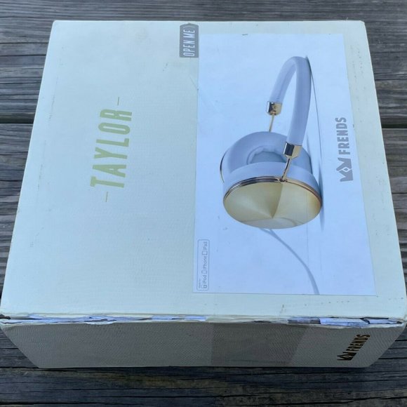 FRENDS Tylor White Leather Over-the-Ear Headphones White/Gold made for A… - Picture 12 of 12
